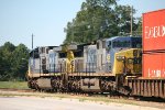 CSX 469 and 436 lead containers SB